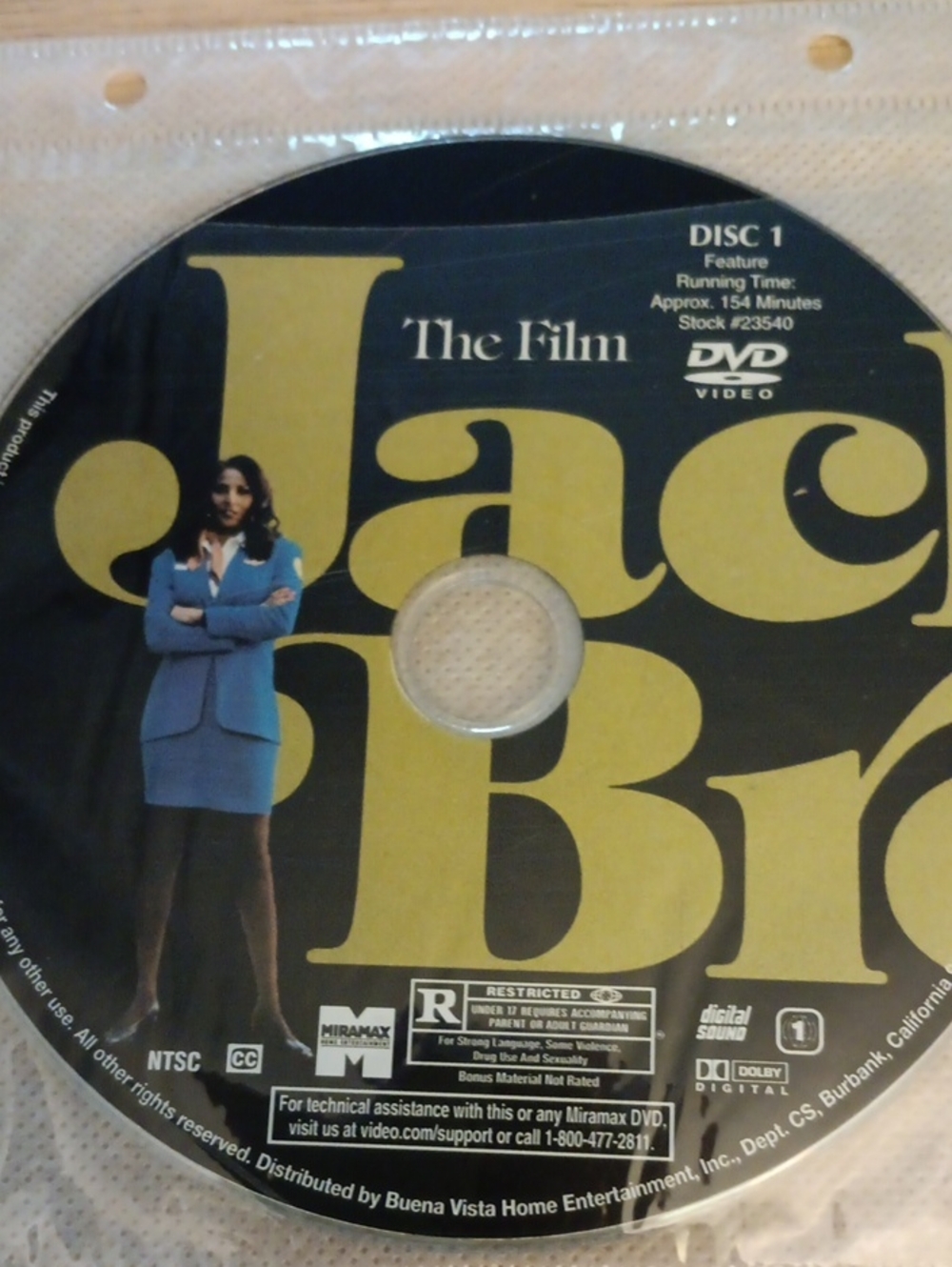 Jackie Brown 2-Disc DVD *NO CASE*
